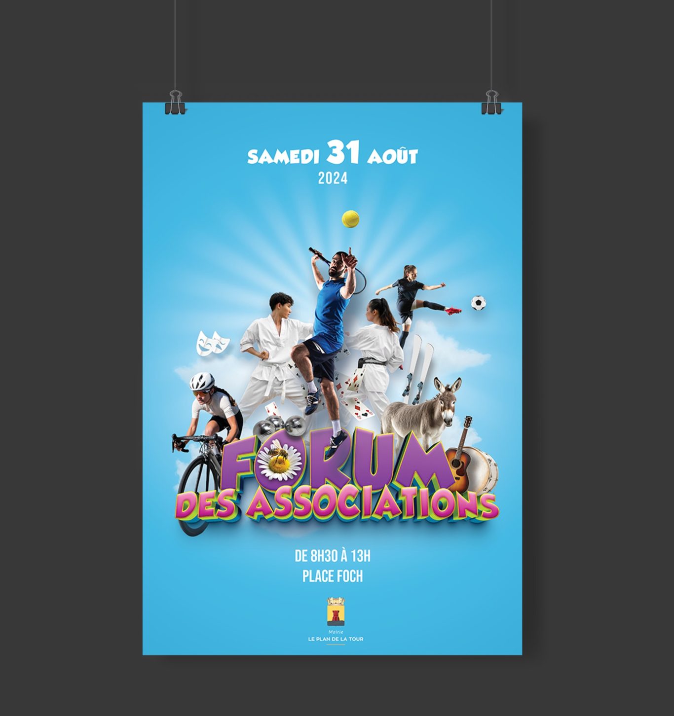 affiche évènement sportif