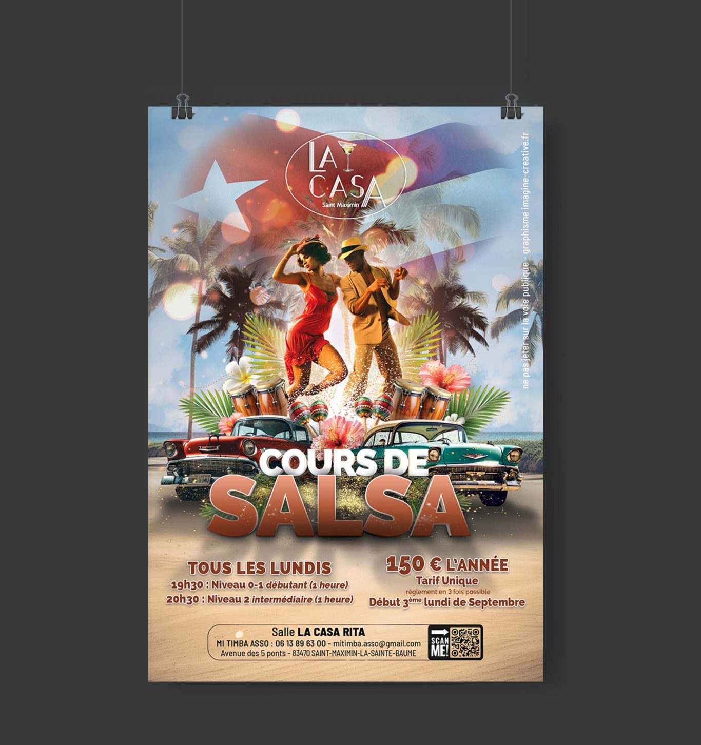 flyer pour cous de Salsa
